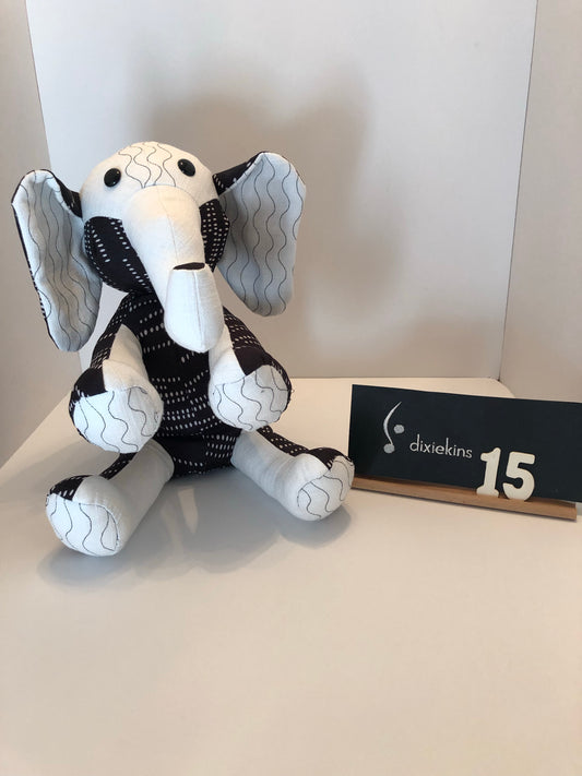 15. Black and White small elephant